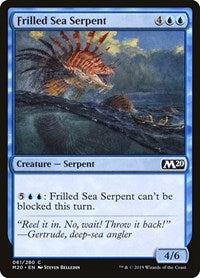 Magic: The Gathering - Core Set 2020 -Frilled Sea Serpent Common/061 Lightly Played
