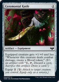 Magic: The Gathering - Innistrad: Crimson Vow - Ceremonial Knife Common/254 Lightly Played