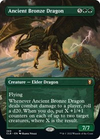 Magic: The Gathering Single - Commander Legends: Battle for Baldur's Gate - Ancient Bronze Dragon (Borderless) - Rare/268 Lightly Played