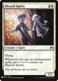 Magic: The Gathering Single - The List - Blessed Spirits - Uncommon/007 Lightly Played
