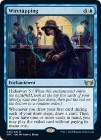 Magic: The Gathering Single - Streets of New Capenna - Wiretapping Rare/065 Lightly Played