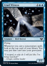 Magic: The Gathering Single - Innistrad: Crimson Vow - Cruel Witness (Foil) - Common/055 Lightly Played