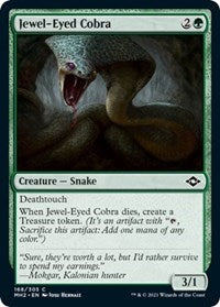 Magic: The Gathering Single - Modern Horizons 2 - Jewel-Eyed Cobra - Common/168 Lightly Played