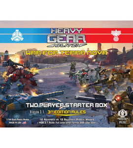 Heavy Gear Blitz - War For Terra Nova - Two Player Starter Box - Includes Small Format HGB 3.1 Rules