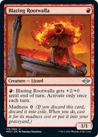 Magic: The Gathering Single - Modern Horizons 2 - Blazing Rootwalla - Uncommon/115 Lightly Played