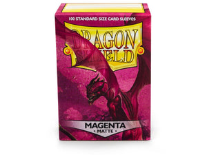 Dragon Shields: (100) Matte Magenta Standard Sleeves