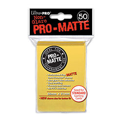 Pro-Matte Deck Protectors Pack: Yellow 50ct