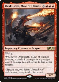 Magic: The Gathering - Core Set 2020 - Drakuseth, Maw of Flames Rare/136 Lightly Played