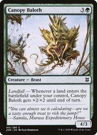 Magic: The Gathering Single - Zendikar Rising - Canopy Baloth Common/182 Lightly Played