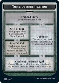 Magic: The Gathering Single - Adventures in the Forgotten Realms - Tomb of Annihilation // The Atropal Double-sided Token Foil Token/022 Lightly Played