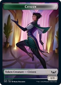 Magic: The Gathering - Streets of New Capenna - Citizen - Token/012 Lightly Played