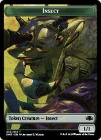 Magic: The Gathering Single - Dominaria Remastered - Insect // Squirrel Double-sided Token (Foil) - Token/010 Lightly Played