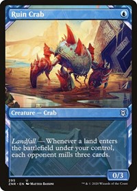 Magic: The Gathering Single - Zendikar Rising - Ruin Crab (Showcase) Uncommon/295 Lightly Played