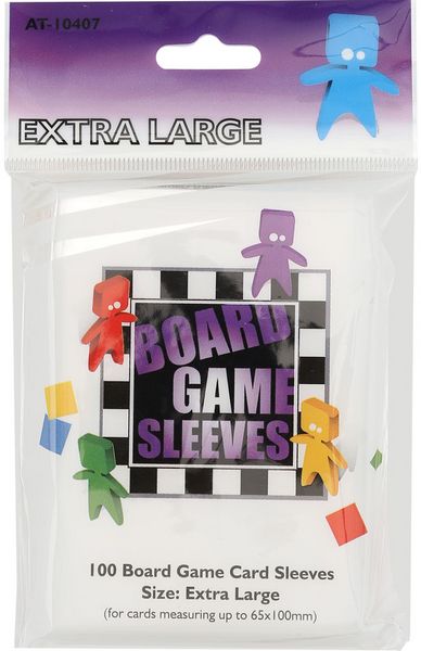 Extra Large Board Game Sleeves 65mm x 100mm (100)