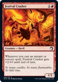 Magic: The Gathering Single - Innistrad: Midnight Hunt - Festival Crasher - Common/140 Lightly Played