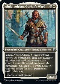 Magic: The Gathering Single - Commander Legends: Battle for Baldur's Gate - Abdel Adrian, Gorion's Ward - FOIL ETCHED Uncommon/471 Lightly Played