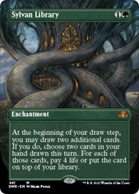 Magic: The Gathering Single - Dominaria Remastered - Sylvan Library (Borderless) - Mythic/441 Lightly Played