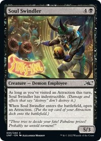 Magic: The Gathering - Unfinity - Soul Swindler (Foil) - Common/093 Lightly Played