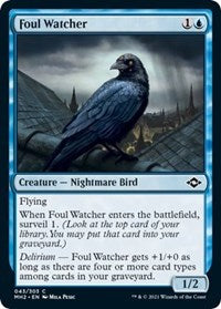 Magic: The Gathering Single - Modern Horizons 2 - Foul Watcher (Foil) - Common/043 Lightly Played