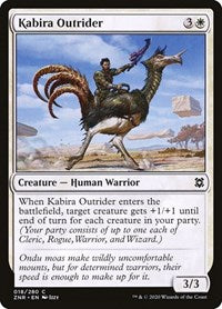 Magic: The Gathering Single - Zendikar Rising - Kabira Outrider - Common/018 Lightly Played