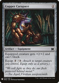 Magic: The Gathering Single - The List - Modern Masters 2015 - Copper Carapace - Common/205 Lightly Played