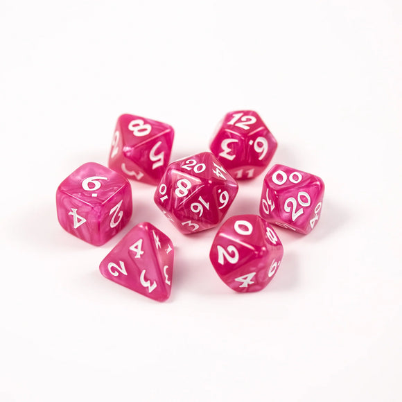 7 Piece RPG Set - Elessia Essentials - Pink with White