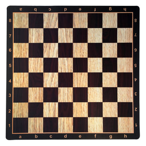 WE Games Wenge with Rosewood & Light Wood Mousepad Chessboard, 20 inches – made in USA