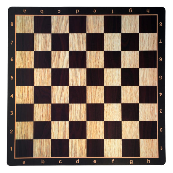 WE Games Wenge with Rosewood & Light Wood Mousepad Chessboard, 20 inches – made in USA