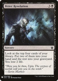 Magic: The Gathering Single - The List - Bitter Revelation - Common/065 Lightly Played