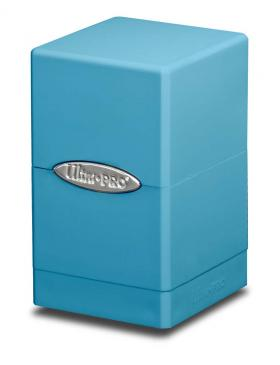 Satin Tower Deck Box: Light Blue 100+