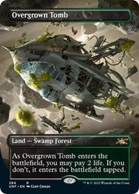 Magic: The Gathering - Unfinity - Overgrown Tomb (Borderless) - FOIL Rare/284 Lightly Played