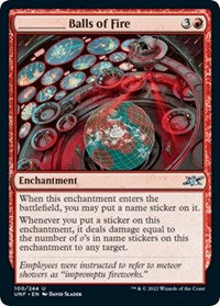 Magic: The Gathering - Unfinity - _____ Balls of Fire (Foil) - Uncommon/100 Lightly Played