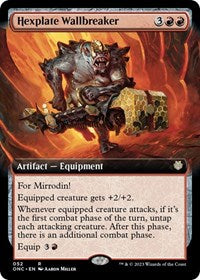 Magic: The Gathering Single - Commander: Phyrexia: All Will Be One - Hexplate Wallbreaker (Extended Art) - Rare/052 Played