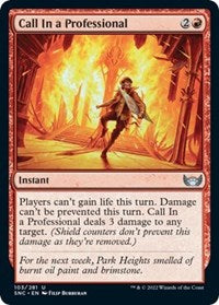 Magic: The Gathering Single - Streets of New Capenna - Call In a Professional - Uncommon/103 Lightly Played