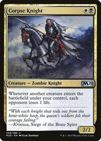 Magic: The Gathering Single - Core Set 2020 - Corpse Knight - Uncommon/206 Lightly Played