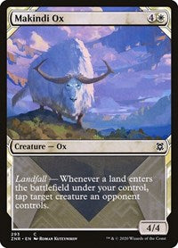 Magic: The Gathering Single - Zendikar Rising - Makindi Ox (Showcase) - Common/293 Lightly Played