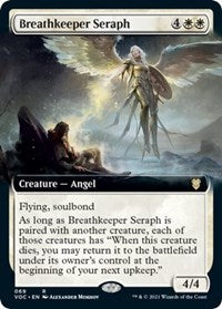 Magic: The Gathering - Commander: Innistrad: Crimson Vow - Breathkeeper Seraph (Extended Art) Rare/069 Lightly Played
