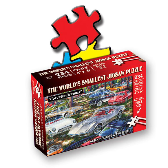 The World's Smallest Jigsaw Puzzle – Corvette Dreams - 234 Piece Puzzle