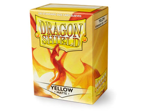 Dragon Shields: (100) Matte Yellow Standard Sleeves
