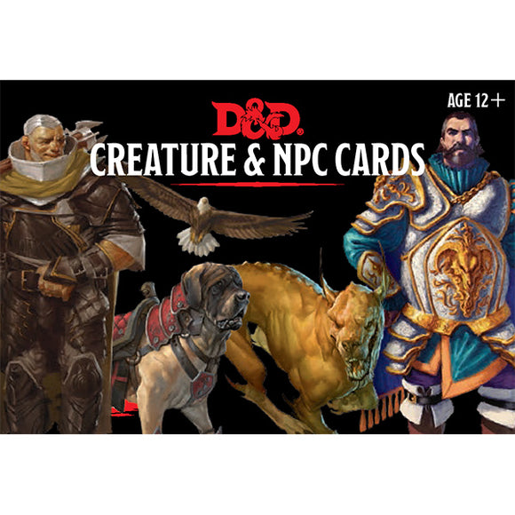 D&D 5th Edition: Monster Cards- Creature & NPC Cards