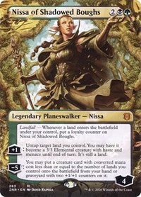 Magic: The Gathering Single - Zendikar Rising - Nissa of Shadowed Boughs (Borderless) - Mythic/283 Lightly Played
