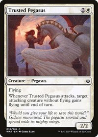 Magic: The Gathering - War of the Spark - Trusted Pegasus Common/036 Lightly Played