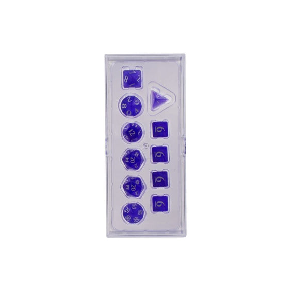ULTRA PRO: 11CT POLYHEDRAL DICE: ECLIPSE ROYAL PURPLE