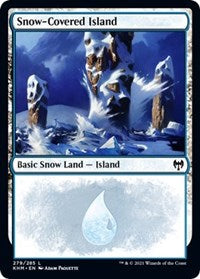 Magic: The Gathering Single - Kaldheim - Snow-Covered Island - Land/279 Lightly Played