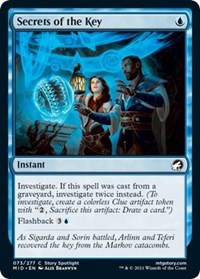 Magic: The Gathering Single - Innistrad: Midnight Hunt - Secrets of the Key (Foil) - Common/073 Lightly Played