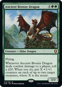 Magic: The Gathering Single - Commander Legends: Battle for Baldur's Gate - Ancient Bronze Dragon (Foil) Mythic/214 Lightly Played