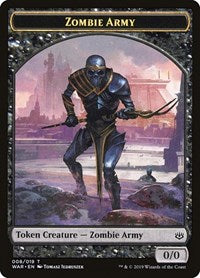 Magic: The Gathering - War of the Spark - Zombie Army Token/008 Lightly Played