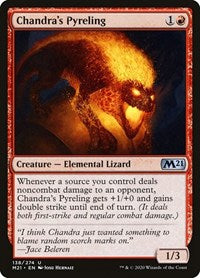 Magic: The Gathering - Core Set 2021 - Chandra's Pyreling (Foil) Uncommon/138 Lightly Played