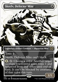 Magic: The Gathering Single - Phyrexia: All Will Be One - Skrelv, Defector Mite (Showcase) - Rare/301 Lightly Played