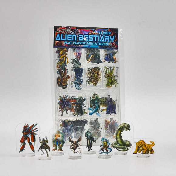 Flat Plastic Miniatures: Legendary Games - Alien Bestiary (62pc)